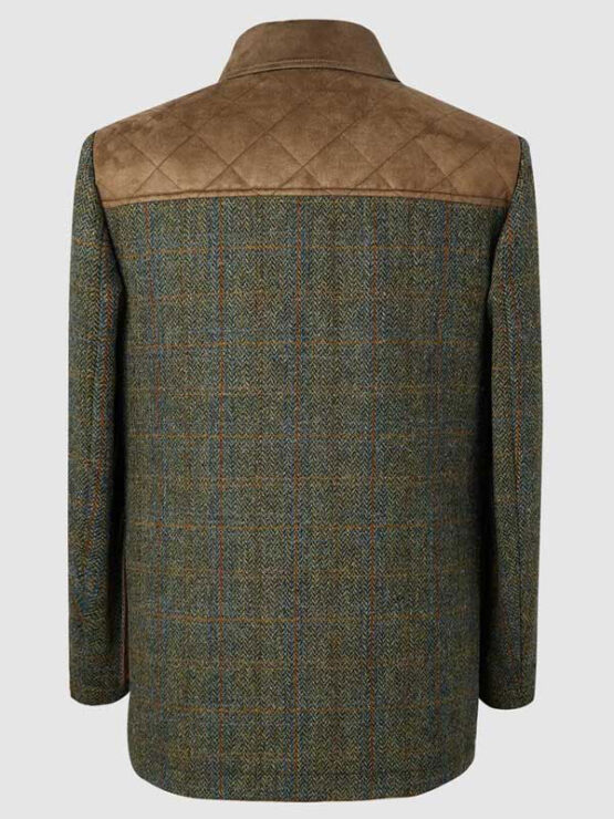 Harris Tweed Field Coat, Boyd Coat - Green Multi - Harris Tweed Shop