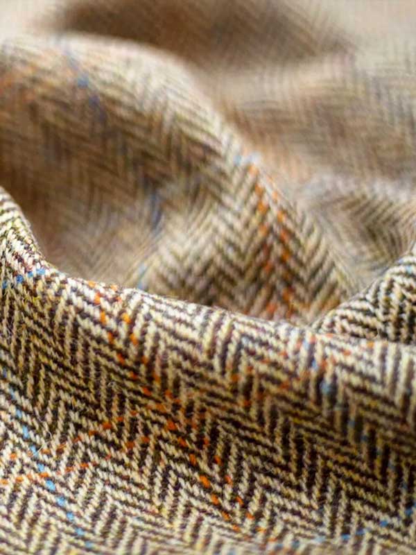 Harris Tweed Dames Vestje "Lea" In Sand Herringbone - Afbeelding 3
