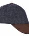Harris Tweed Cap, Black Herringbone