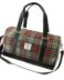 Harris Tweed ' Clyde' Weekend Bag in Grey & Red Tartan