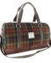 Harris Tweed 'Clyde' Weekend Bag in Rust Check