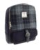 Harris Tweed Backpack in Grey/Black Tartan