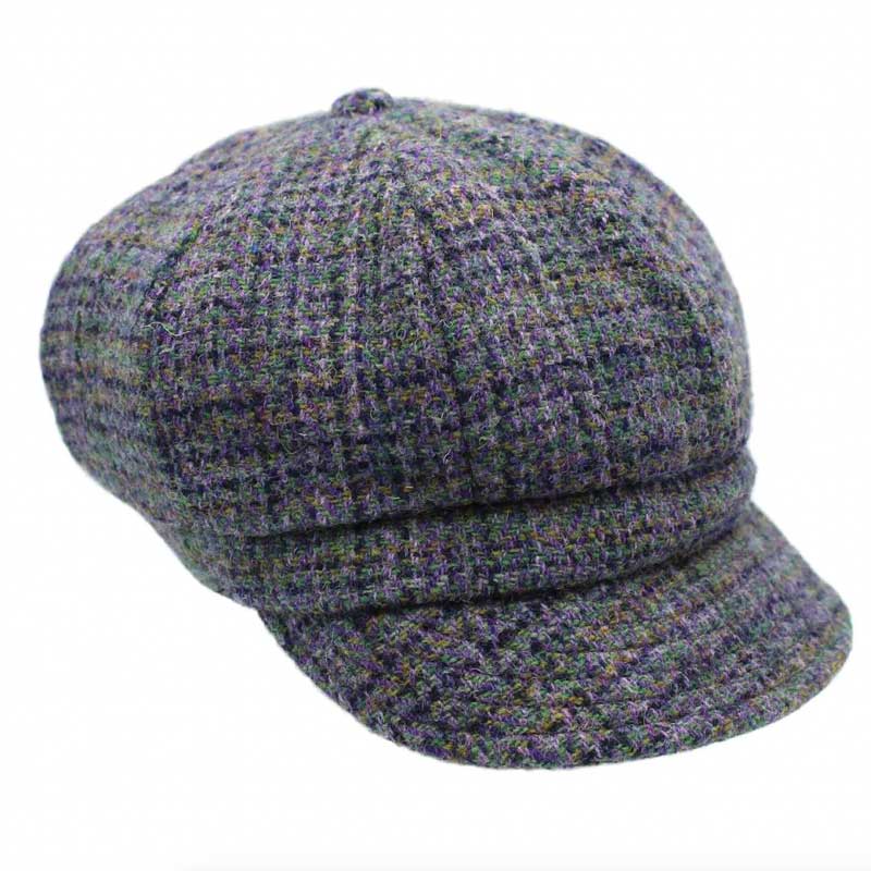 Harris_tweed_Ladies_cap_Thistle