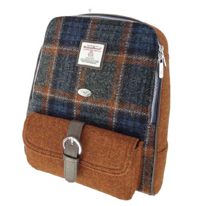 Harris_Tweed__Naver__Backpack_in_Grey_with_Rust_Overcheck