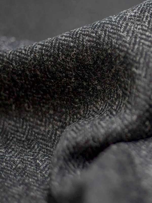 Harris Tweed Dames Vestje "Lea" In Charcoal - Afbeelding 3