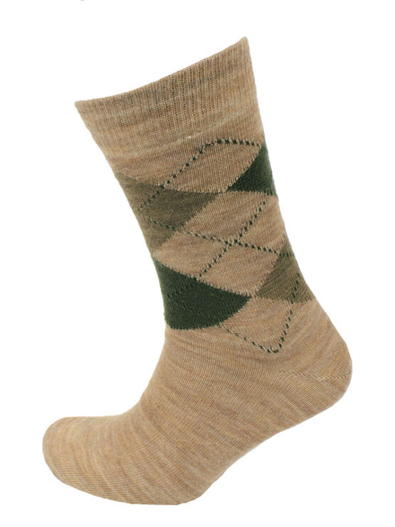 Viyella Argyle Socks Beige