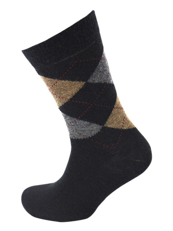 Viyella Argyle Socks One Size Black