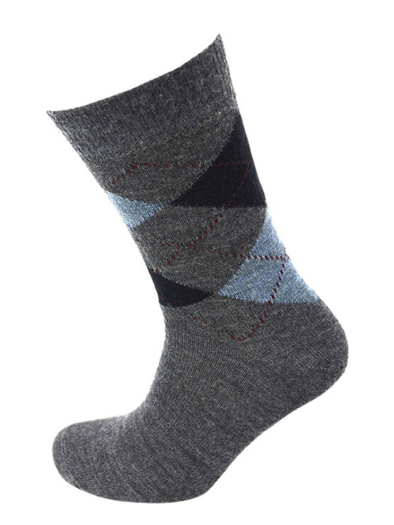 Viyella Argyle Socks One Size Mid Grey