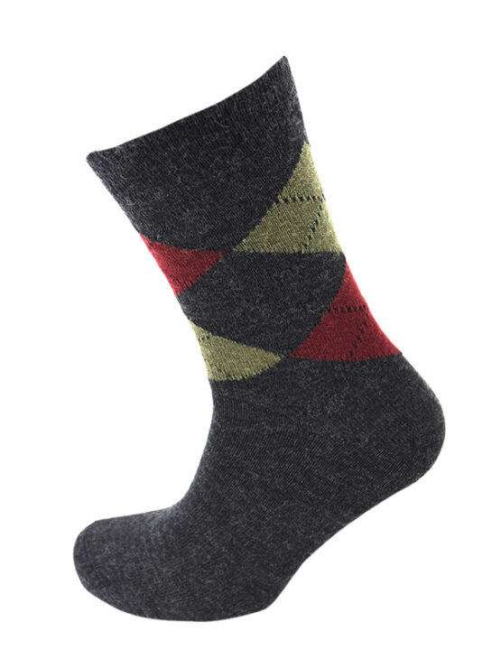 Viyella Argyle Socks One Size Charcoal