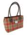 Harris Tweed 'Cassley' Classic Handbag in Red & Green Tartan