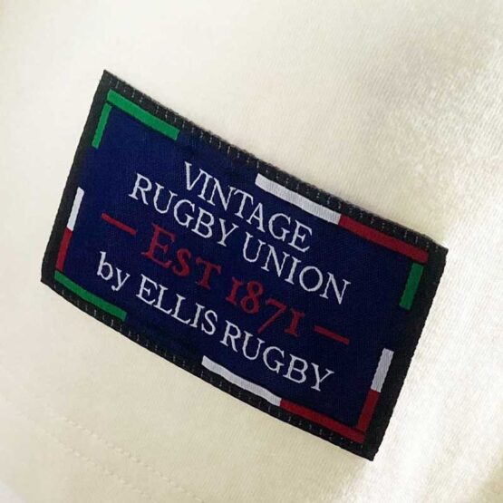 England Rugby 1871 T-shirt Ecru Vintage Style - Afbeelding 6