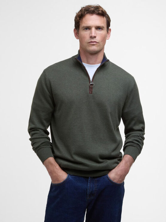 BARBOUR Bayfield Half-Zip Jumper Olive