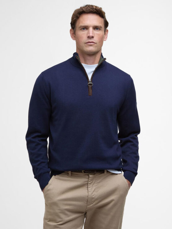 BARBOUR Bayfield Half-Zip Jumper Navy