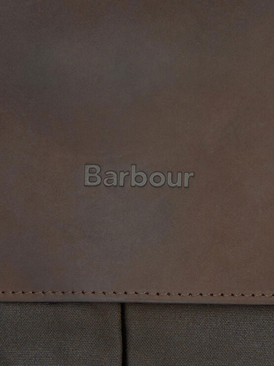 Barbour Wax Leather Briefcase Olive - Afbeelding 6