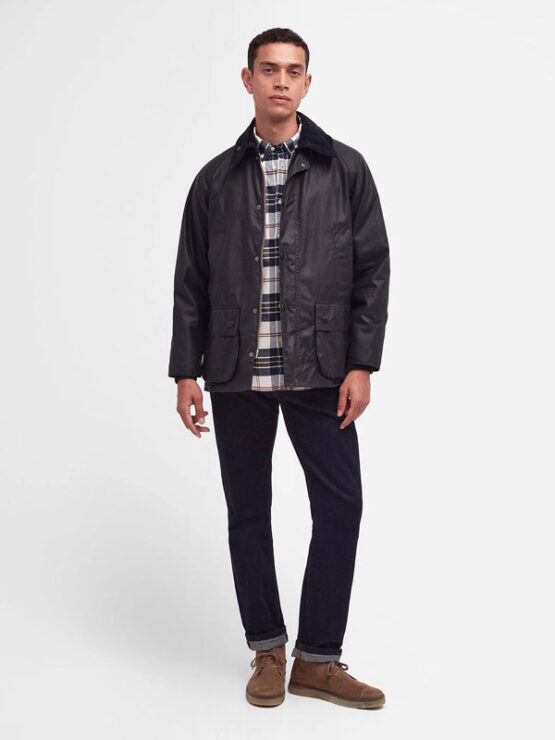 Barbour Bedale Wax Jacket Navy - Afbeelding 2