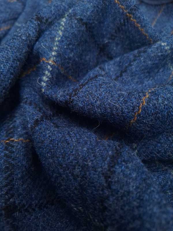 Harris Tweed Jacket "London" In Blue Overcheck - Afbeelding 6