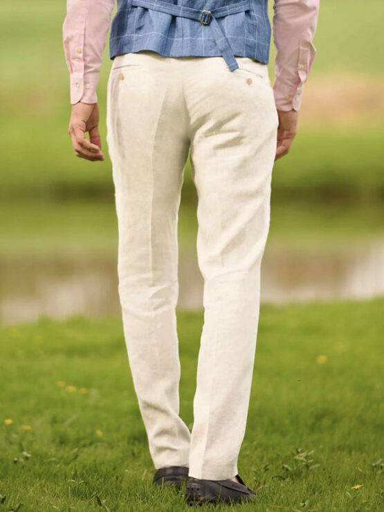 Linen Trousers Nature - Afbeelding 2