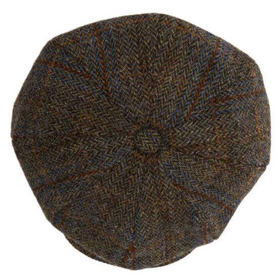 Christies of London, Harris Tweed 8 Piece Baker Boy Flat Cap - Image 4