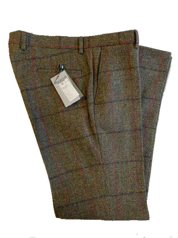 Harris_Tweed_Pantalon_Green_Overcheck_633