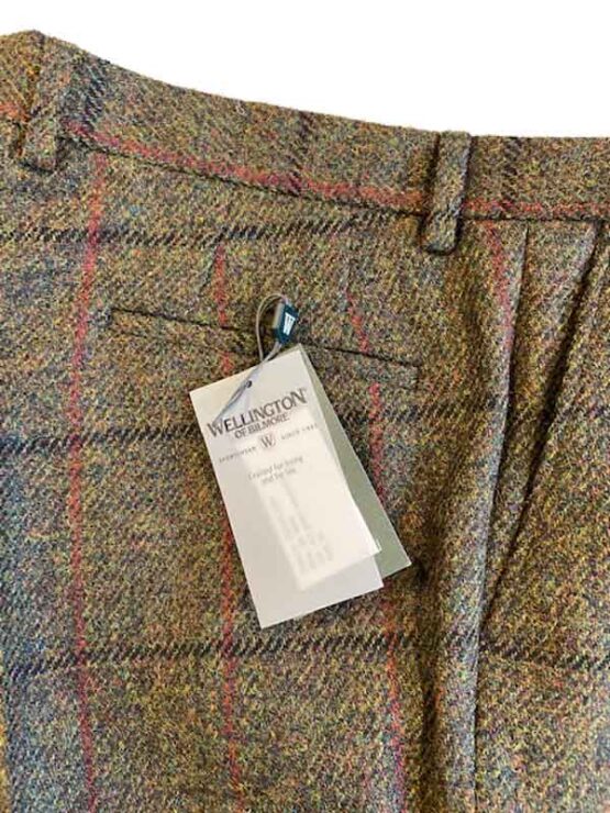 Harris Tweed Pantalon Green Overcheck 633 - Afbeelding 2