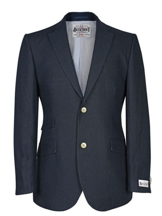 Linnen Colbert, Patrick Jacket - Navy Linen