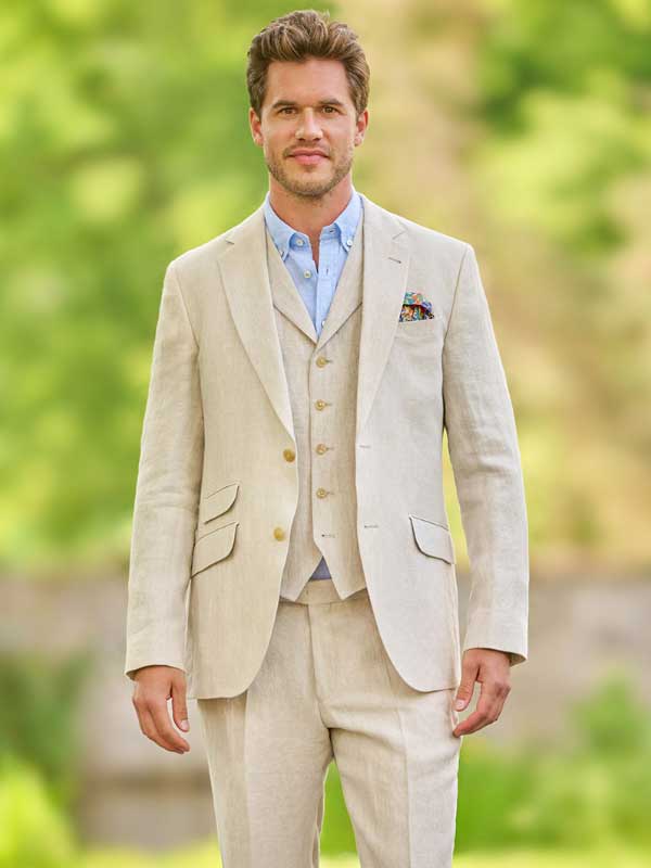 Veste en lin Wellington Nature 3 Veste en lin Wellington Nature 3