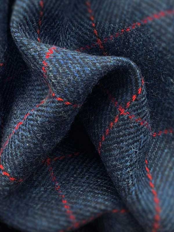 Harris Tweed Jacket "London" In Red Overcheck - Afbeelding 6