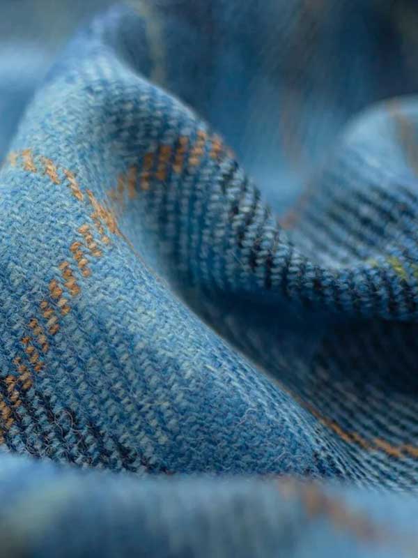 Harris Tweed Dames Jasje "Carola" In Jeans Herringbone – Image 3