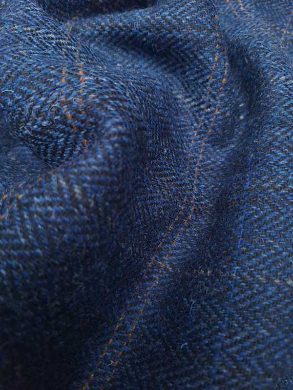 Harris Tweed Jacket "London" In Dark-Blue Herringbone - Afbeelding 3