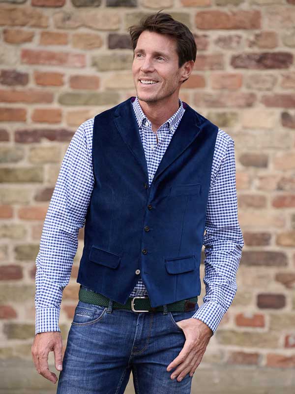 Velours_Vestje_met_revers_Navy