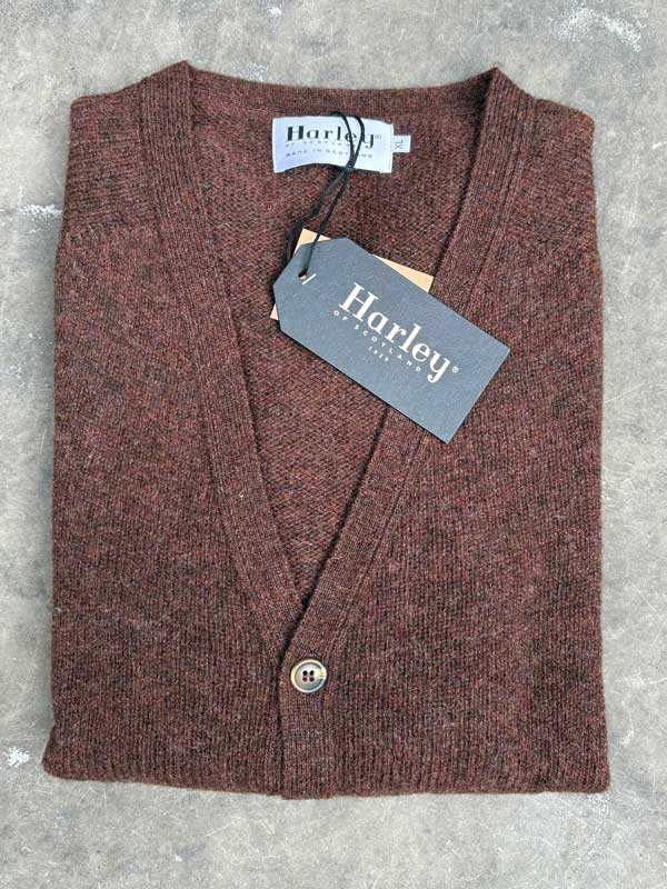 Vest__Saddle_Shoulder_V_Cardigan_Marron