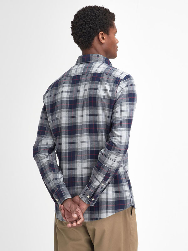 Barbour Fortrose Tailored Tartan Shirt Blue Granite - Afbeelding 3