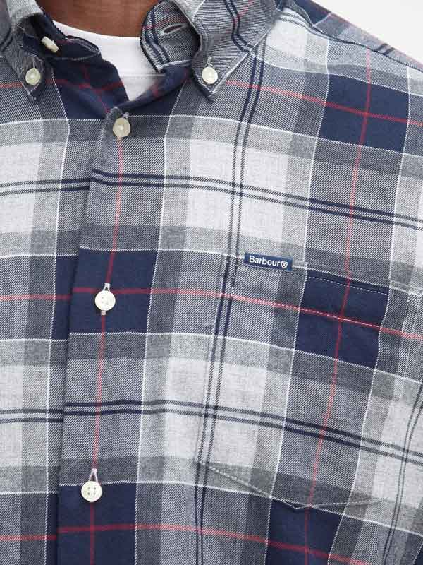 Barbour Fortrose Tailored Tartan Shirt Blue Granite - Afbeelding 5