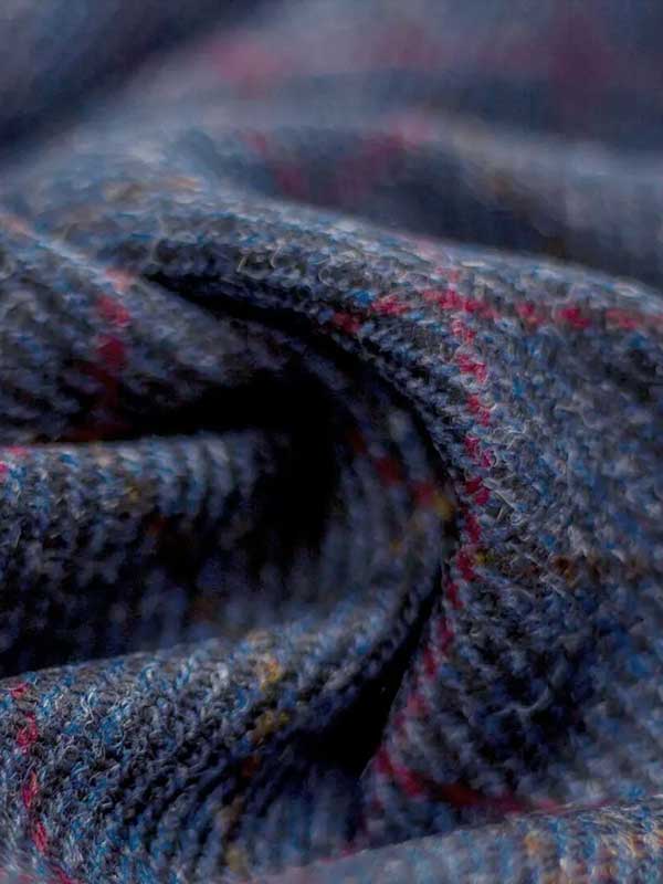 Harris Tweed Damesjas "Brenda" In Scottish Blue – Image 3