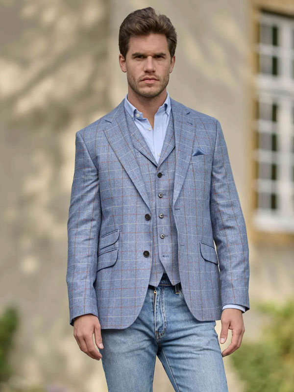 Zomer_Jasje_Wellington_Blue_Check_Silk