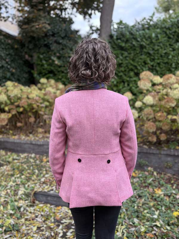 Harris Tweed Dames Jasje Pink Twill - Afbeelding 4