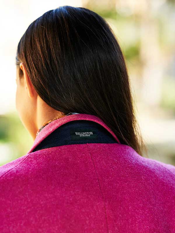 Blazer Harris Tweed pour femme LadiesClub rose – Image 4