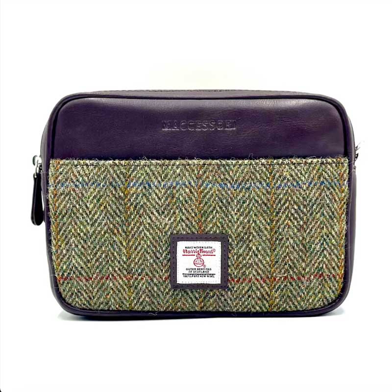 Harris Tweed Camera Bag In Country Green - Afbeelding 3