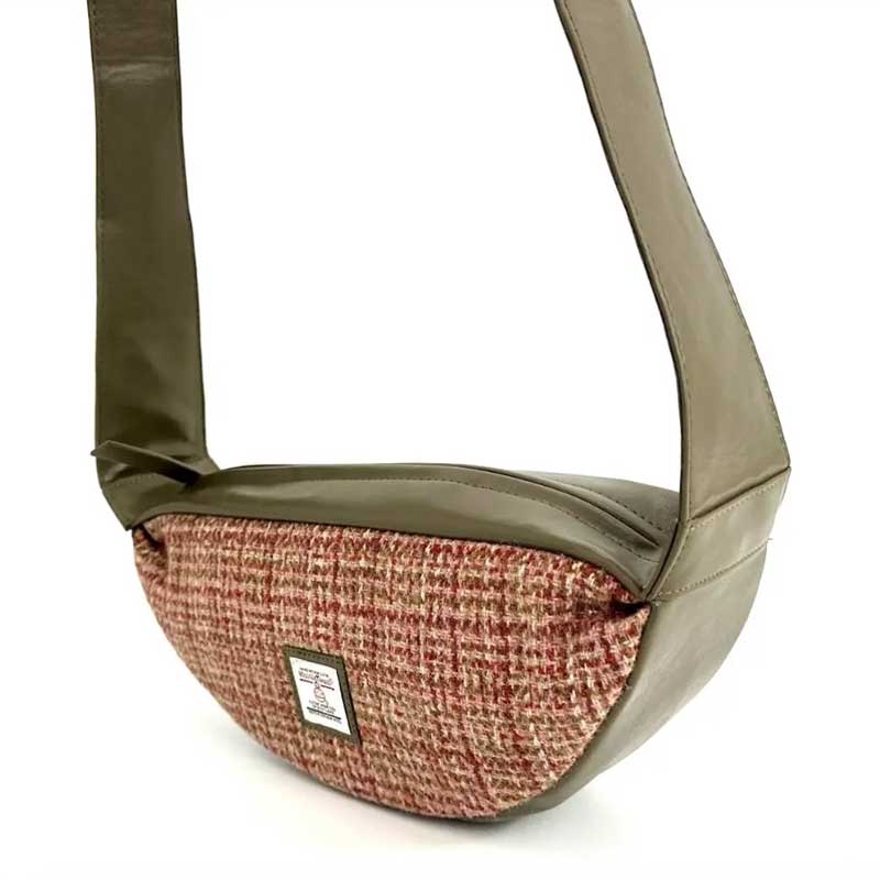Harris_Tweed_Sling_Bag_In_Maple Harris_Tweed_Sling_Bag_In_Maple