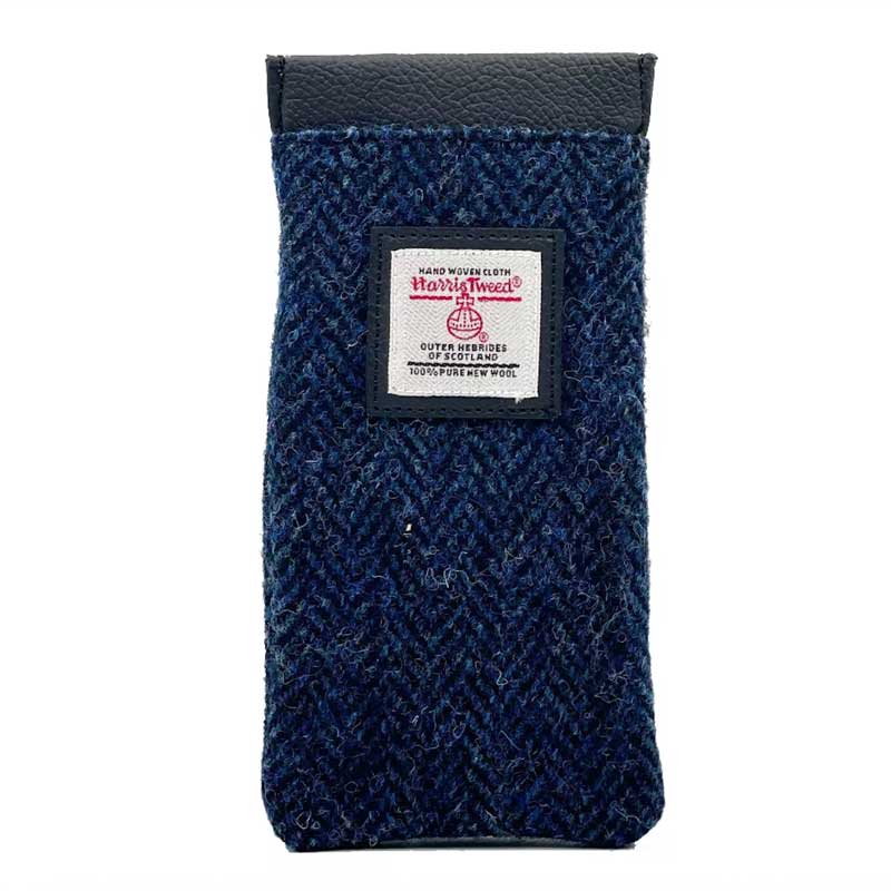 Harris Tweed Glasses Sleeve in Blue - Afbeelding 5