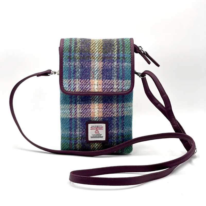 Harris_Tweed_Mini_Crossbody_Bag_in_Green_Purple_Plaid_1 Harris_Tweed_Mini_Crossbody_Bag_in_Green_Purple_Plaid_1