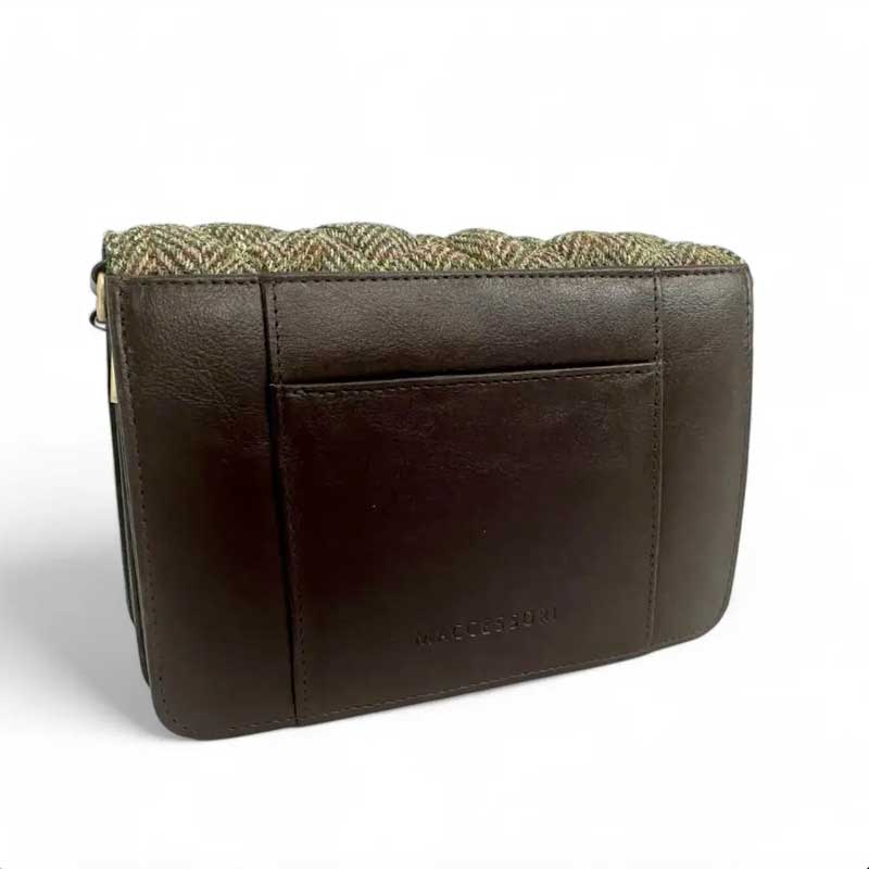 Harris Tweed Quilt Shoulder Bag In Country Green - Afbeelding 3