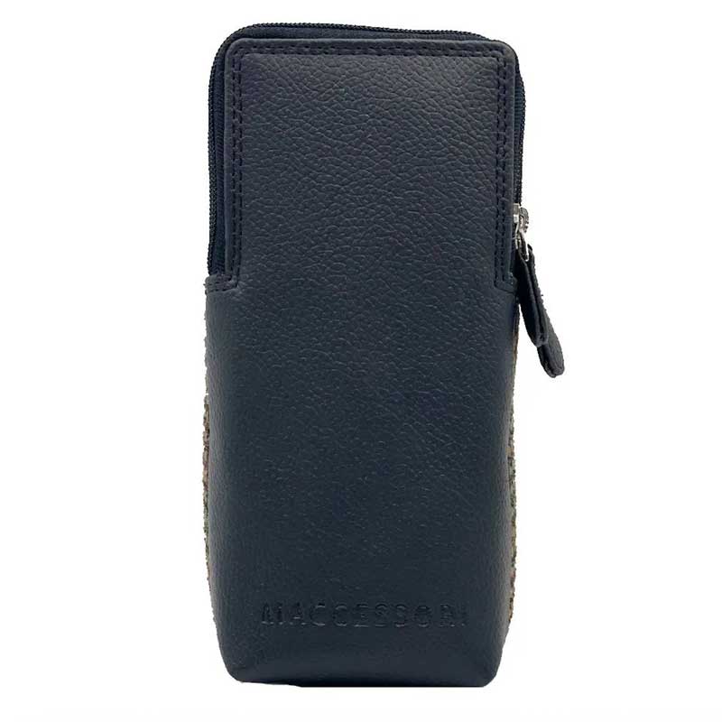 Harris Tweed Double Glasses Sleeve in Country Green - Afbeelding 4