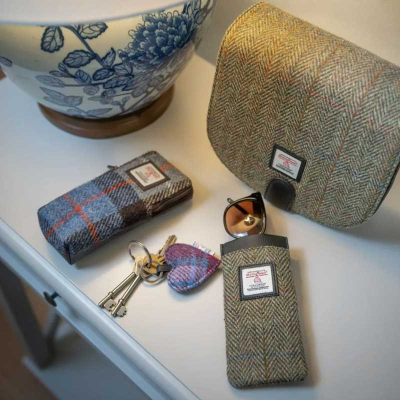 Harris Tweed Glasses Sleeve in Country Green - Afbeelding 6