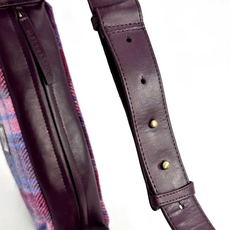 Harris Tweed Sling Bag In Pastel Pink - Afbeelding 7