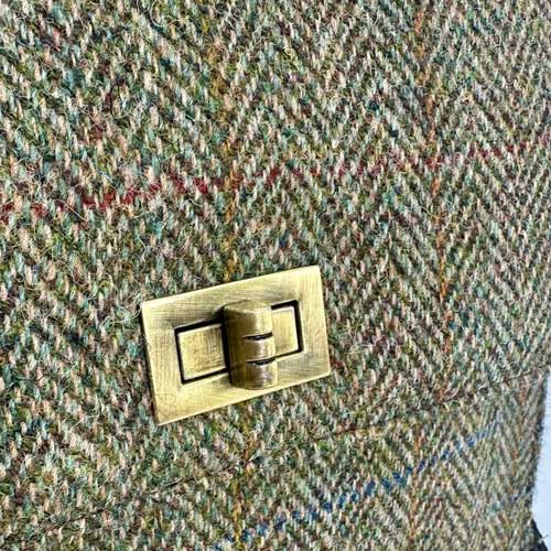 Harris Tweed Satchel Bag In Country Green - Afbeelding 4