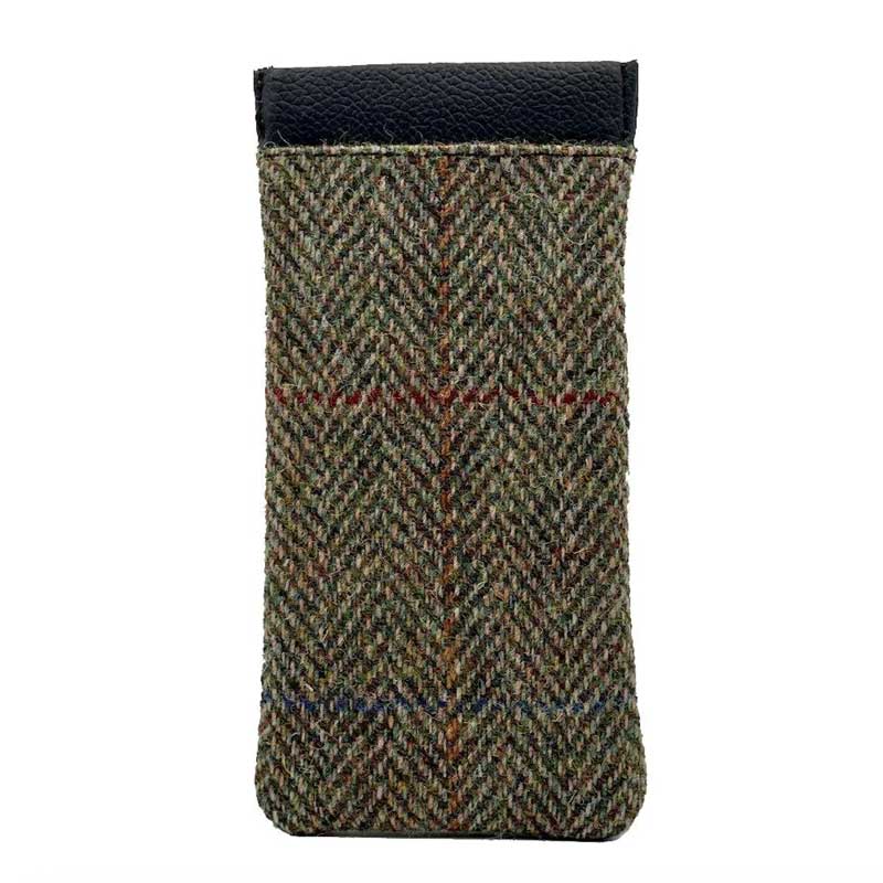 Harris Tweed Glasses Sleeve in Country Green - Afbeelding 4