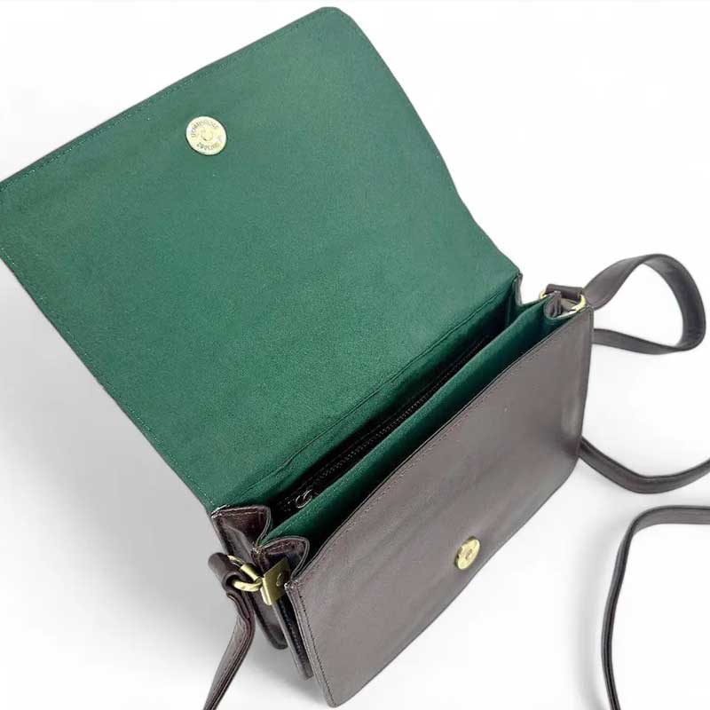 Harris Tweed Quilt Shoulder Bag In Country Green - Afbeelding 4