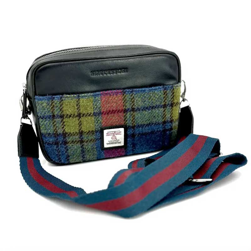 Harris_Tweed_Camera_Bag_In_Blue_Pink_Check Harris_Tweed_Camera_Bag_In_Blue_Pink_Check