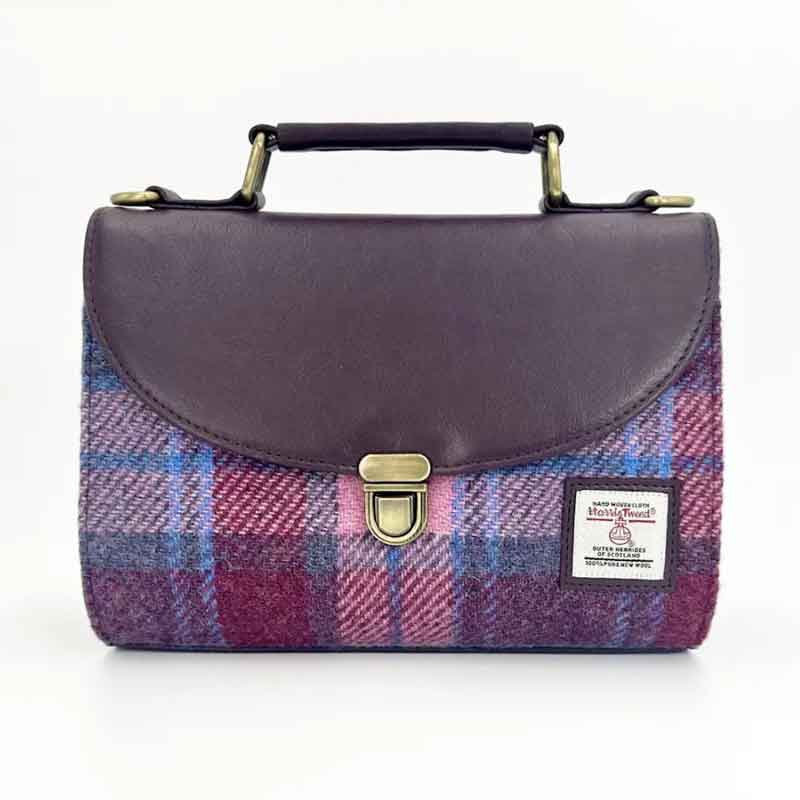 Harris_Tweed_Mini_Day_Bag_In_Pastel_Pink Harris_Tweed_Mini_Day_Bag_In_Pastel_Pink